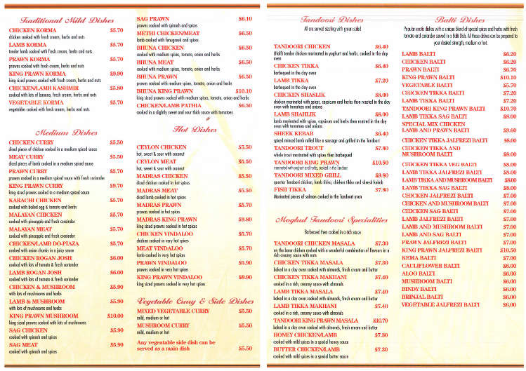 Menu Image